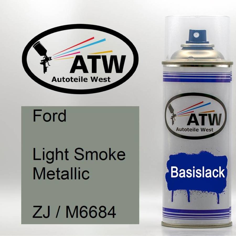 Ford, Light Smoke Metallic, ZJ / M6684: 400ml Sprühdose, von ATW Autoteile West.